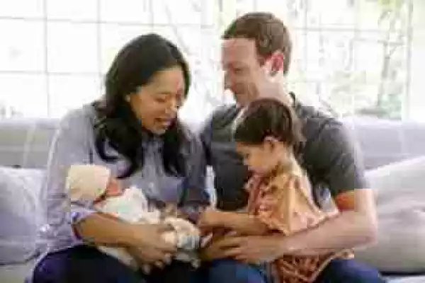 Facebook CEO, Mark Zuckerberg Welcomes His Second Baby (Photo)